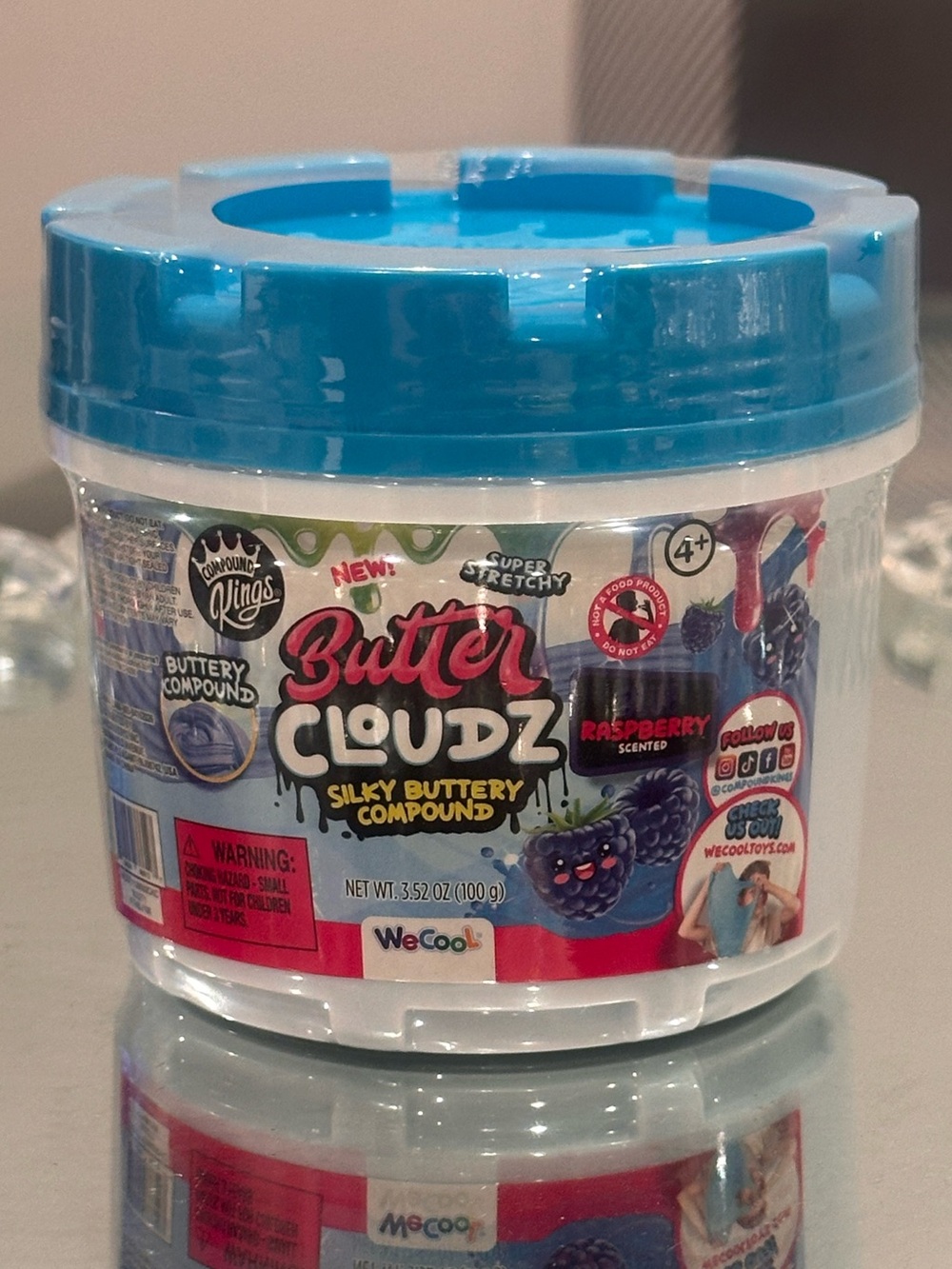 NEW 🌧️ Compound Kings Butter Cloudz Silky Buttery Raspberry Scented Slime 3.52oz